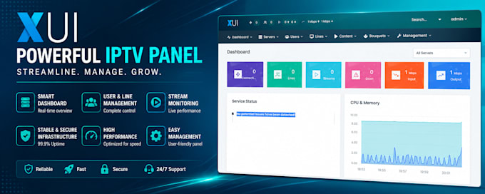 setup fully iptv server xtream ui xui one with SSL full support