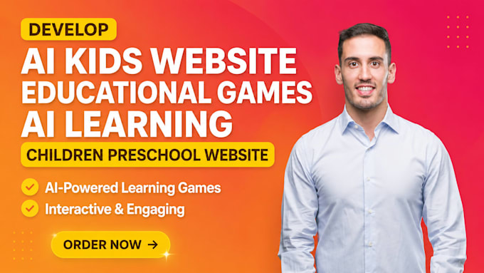 develop ai kids website educational games ai learning children preschool website