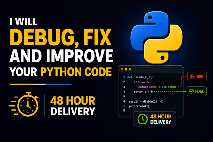 debug, fix and improve your python code
