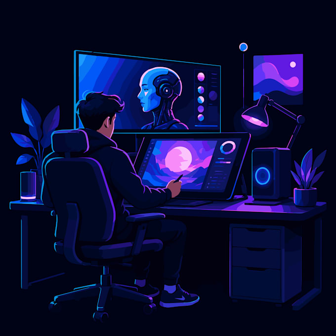 create unique logo design and ai artwork