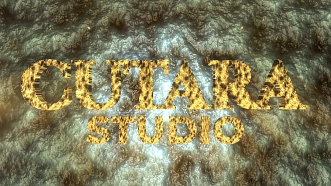create a cinematic gold logo reveal intro