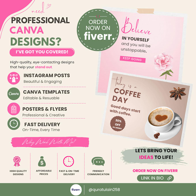 design professional canva posts flyers posters and templates