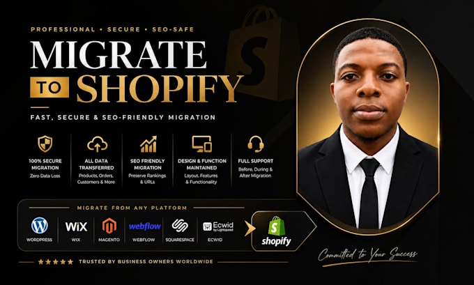migrate shopify wordpress wix squarespace ecwid website migration to shopify