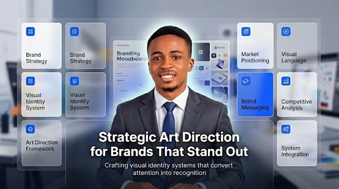 create art direction for brand identity, visual identity design, brand strategy