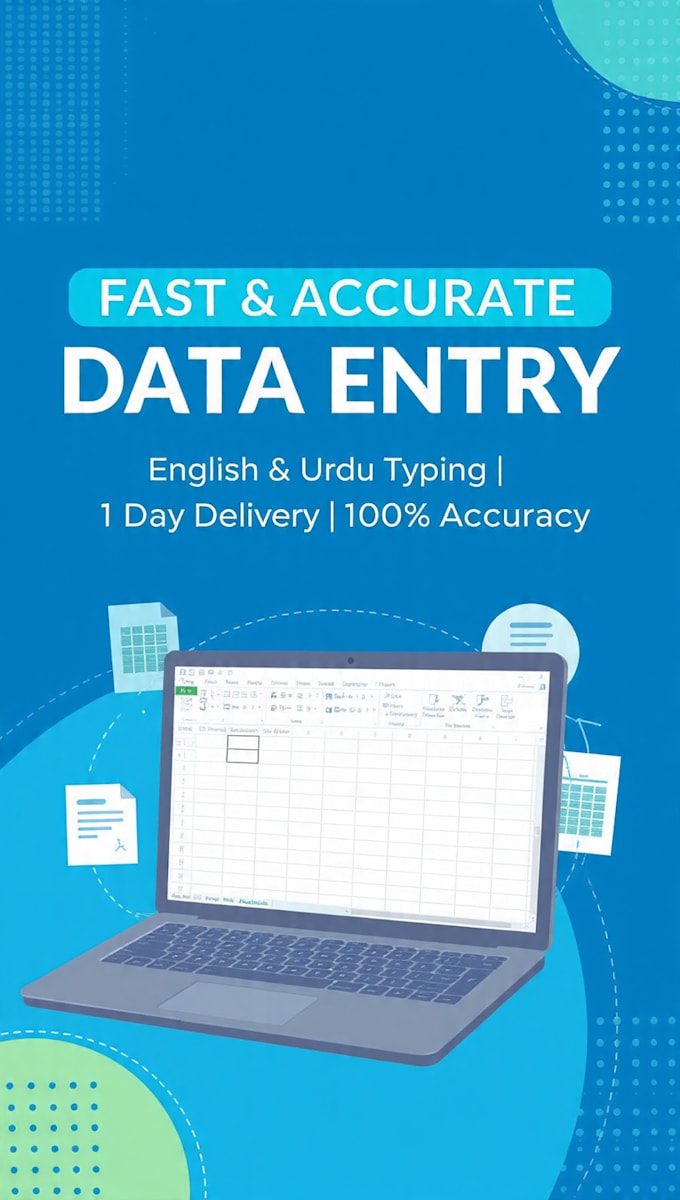 provide fast accurate data entry copy typing in english urdu