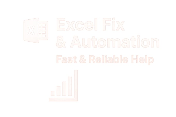 fix, automate or improve your excel or google sheets fast