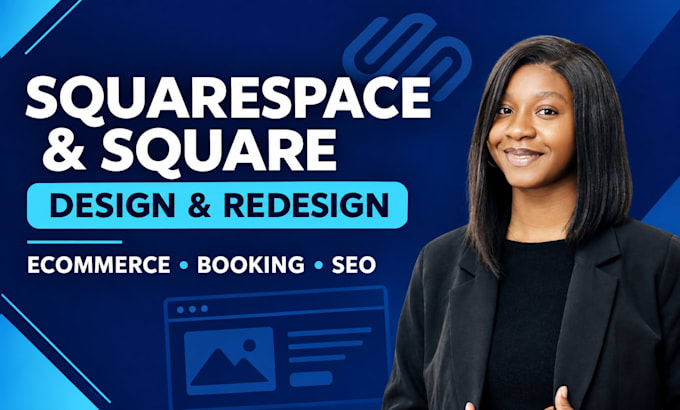build squarespace website design squarespace website redesign square booking SEO
