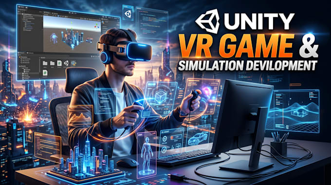 develop VR simulation unity VR games and virtual reality applications