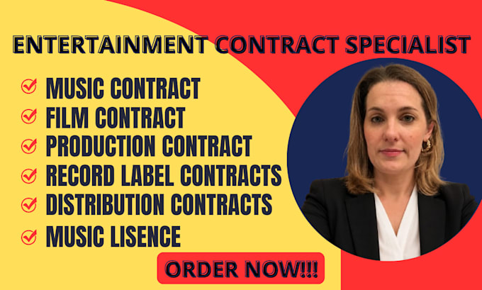 draft entertainment contracts music agreements and legal documents