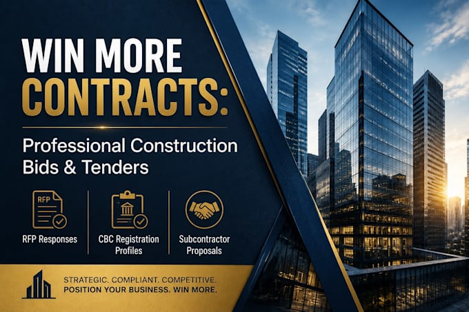write professional construction tenders proposals and cbc bids