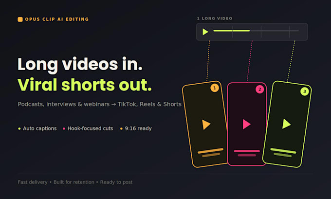 turn your long videos into viral shorts using opus clip ai