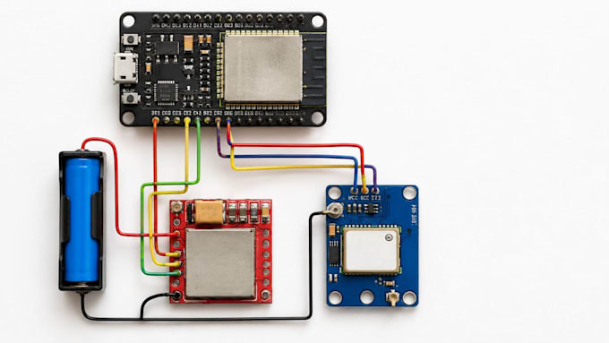 develop an esp32 gps vehicle tracking and fleet management system