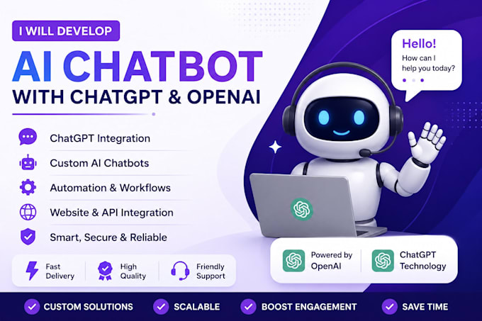 develop an ai chatbot with chatgpt openai and custom automation