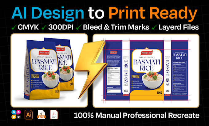 convert ai packaging design to print ready files manually