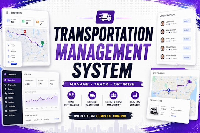 develop transportation management system tms software