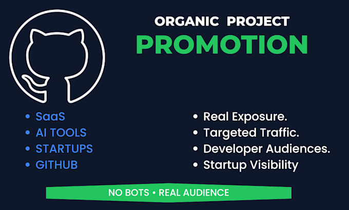 promote your saas startup ai tool or github project organically