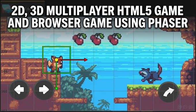 build 2d, 3d multiplayer html5 game, phaser and browser game from scratch