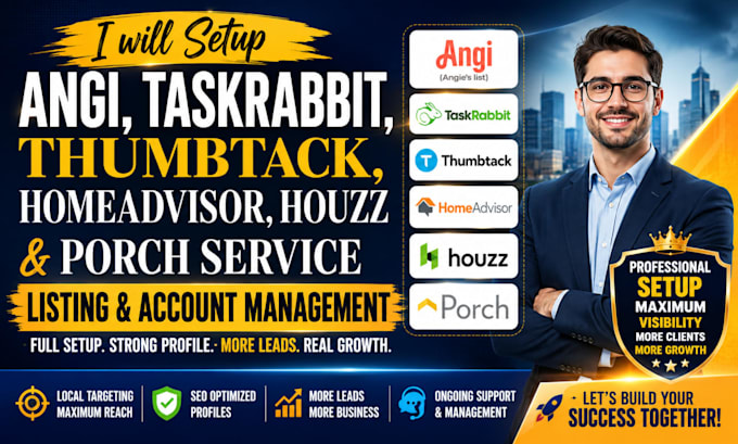 setup angi taskrabbit thumbtack homeadvisor houzz porch platform service listing