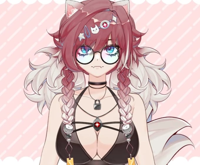 design live 2d vtuber model and rigging live 2d vbridger avatar