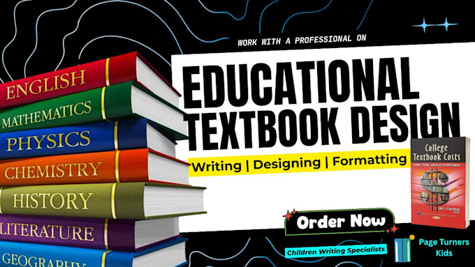write, design educational textbook design, curriculum plan workbook, medical