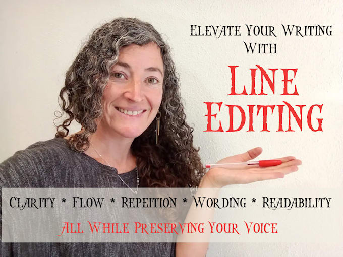 do a line edit on your manuscript