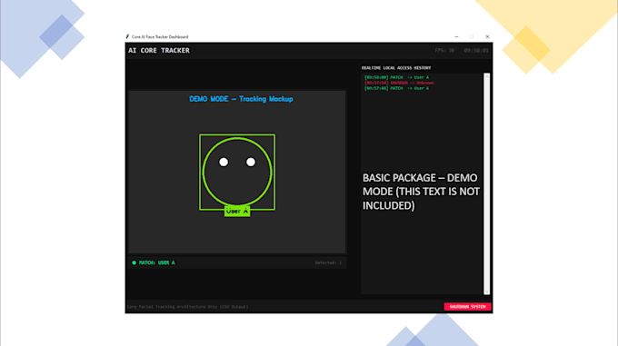 develop a python ai face recognition and secure vault