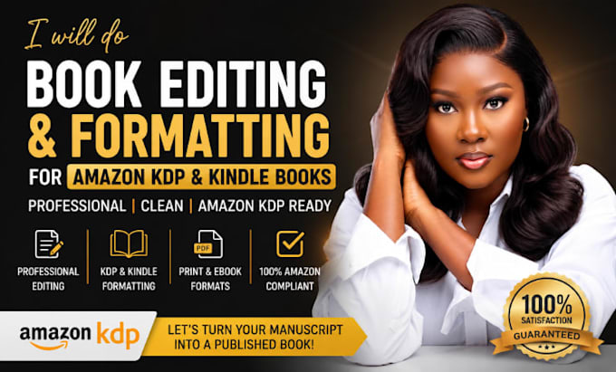 do book editing and formatting for amazon KDP