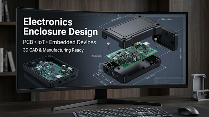 design electronics enclosures for pcb, iot and embedded devices