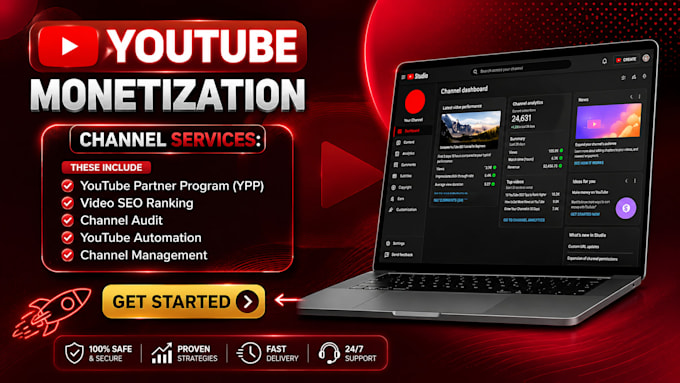 do complete  youtube monetization channel  and youtbe promotion