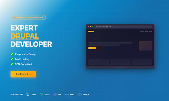develop and customize a professional drupal website