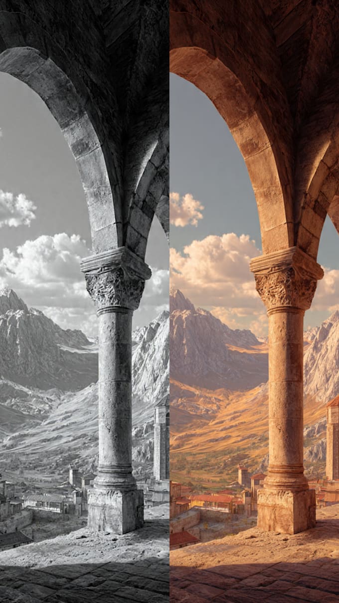 professionally colorize your black and white photos