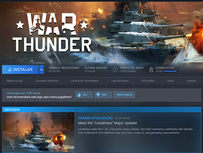 do something really good on war thunder
