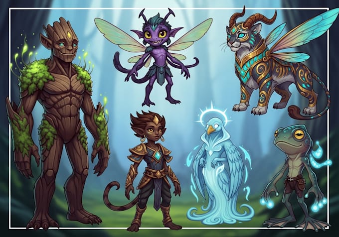 design characters and creatures with a unique style