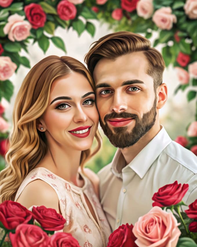 make couple portrait illustration