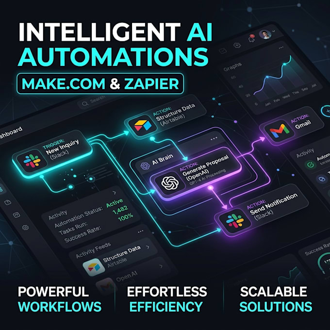 build make and zapier ai automations