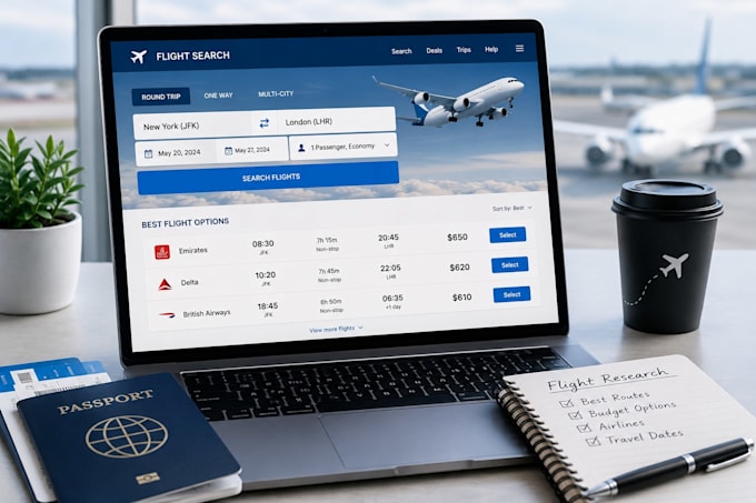 research the best and cheapest flight options