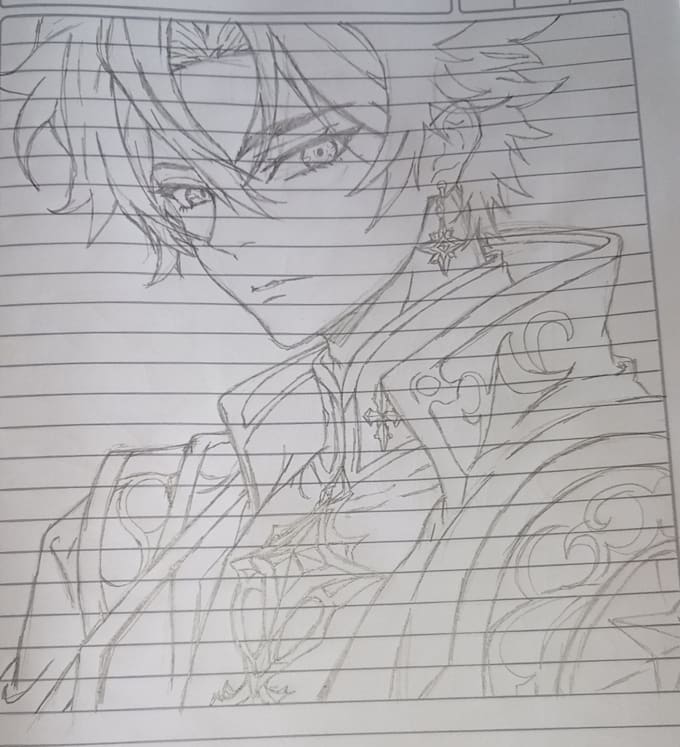 draw a pencil sketch for you