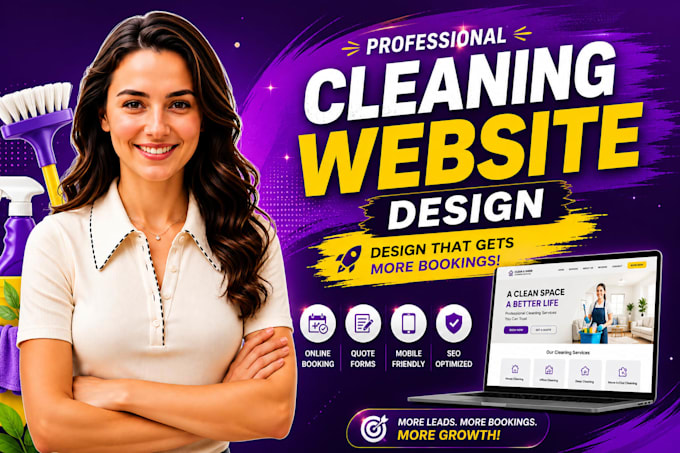 design a wix cleaning website for cleaning company and cleaning service