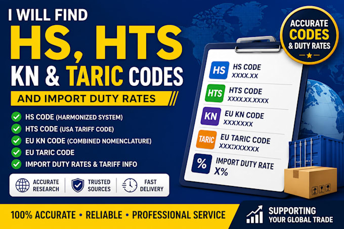 fine hs codes, hts code, kn code, and import duty rates