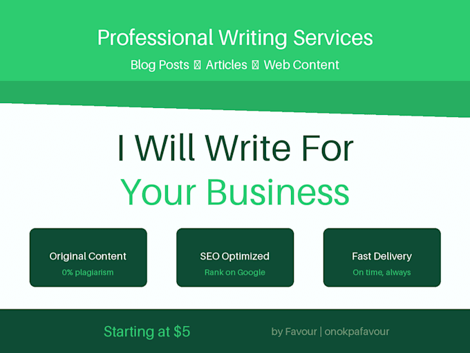 write engaging blog posts and articles for your website
