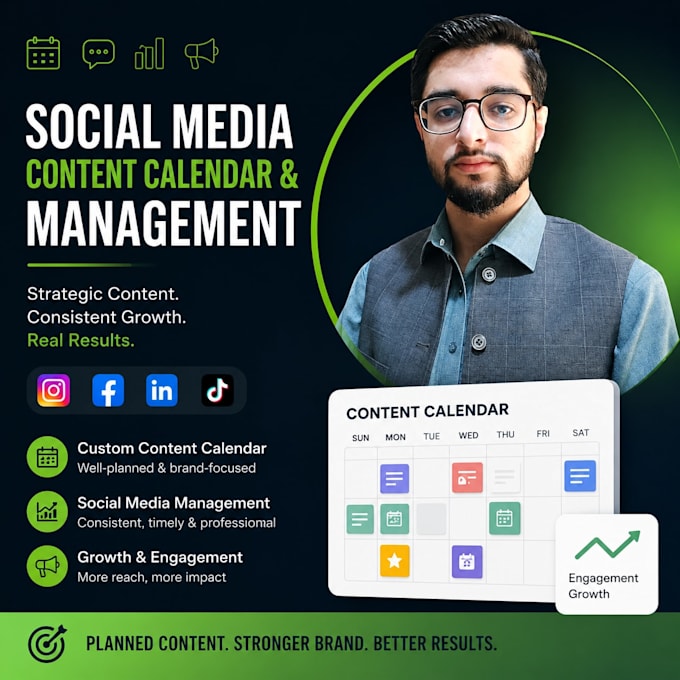 create a social media content calendar for you