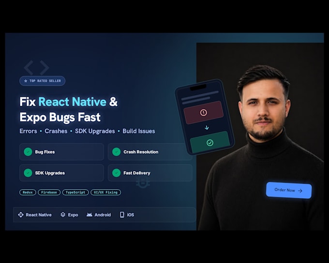 fix react native expo bugs, errors, crashes and sdk upgrade issues