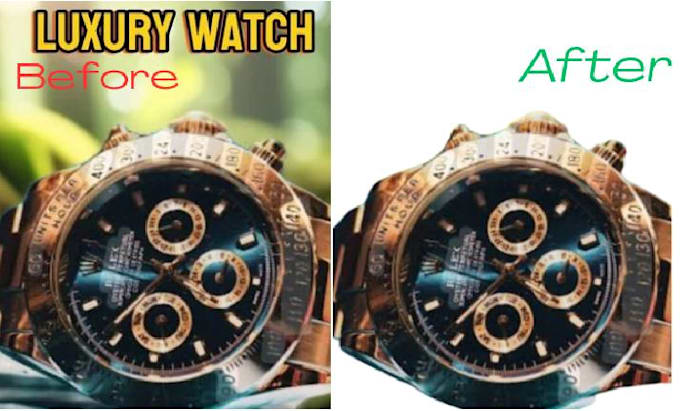 luxury watch bag shoe background removal for amazon shopify