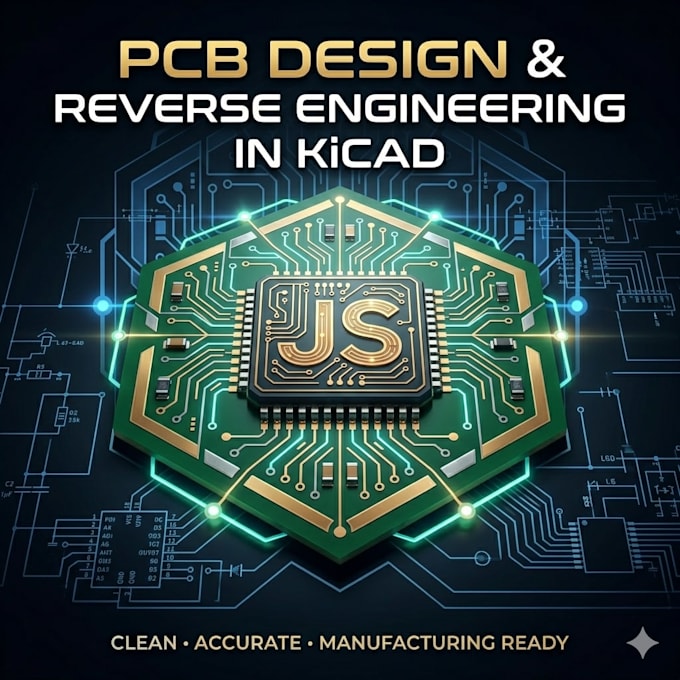 design and reverse engineer pcbs using kicad for any electronics project