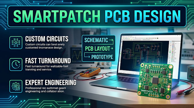design smartpatch pcb with wireless connectivity and macroled