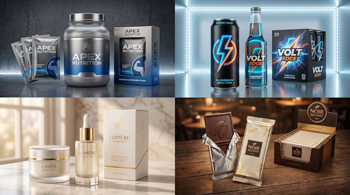 create realistic product and packaging mockups