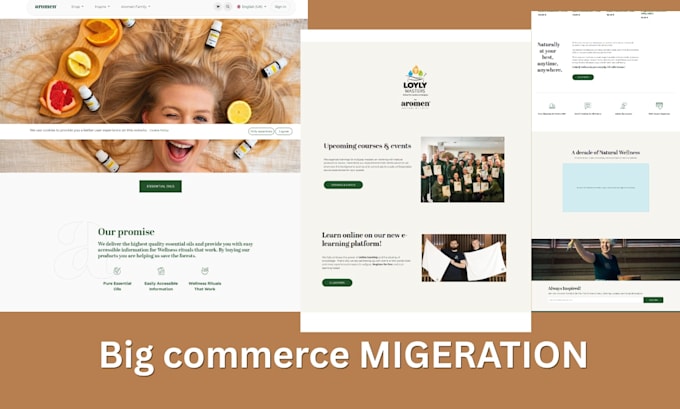 migerate transfer site to big commerce woocommerce