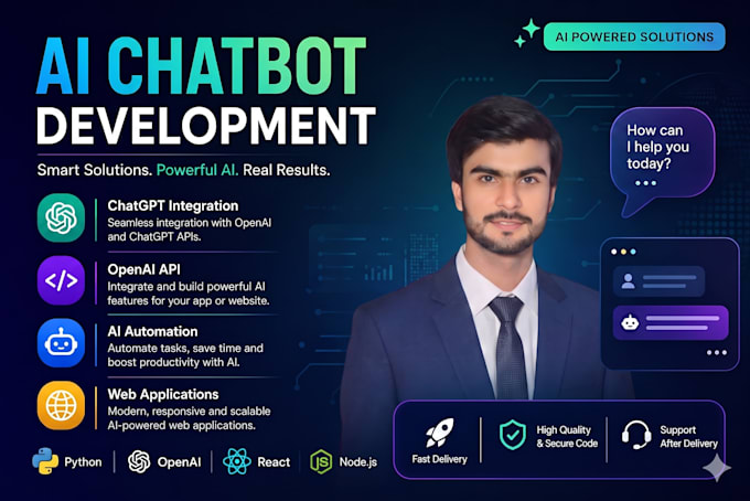 build ai chatbots, ai web apps, and openai integrations