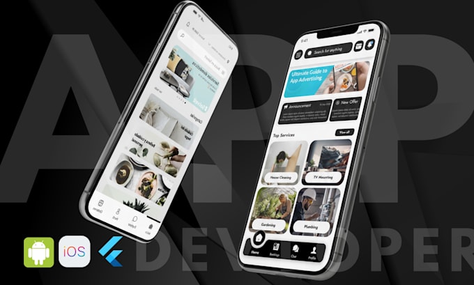 build a mobile app using flutter and mvp for ios and android