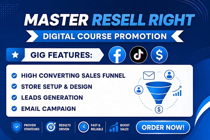 promote master resell right courses with email marketing